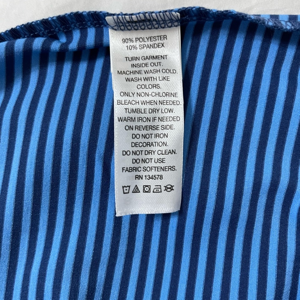 Vineyard Vines Blue Striped Polo, sz S, like-new - Picture 6 of 7